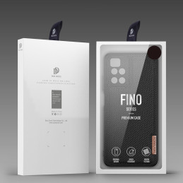 Dux Ducis Fino dėklas, dangtelis padengtas nailono medžiaga, Xiaomi Redmi 10 mėlynas