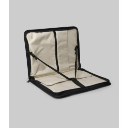 Ringke Smart Zip Pouch nešiojamam kompiuteriui iki 13" su stovu - smėlio spalvos