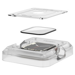 Spigen ProFlex EZ Fit hibridinis stiklas Apple Watch 7 / 8 (41 mm) - 2 vnt.