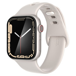 Spigen ProFlex EZ Fit hibridinis stiklas Apple Watch 7 / 8 (41 mm) - 2 vnt.