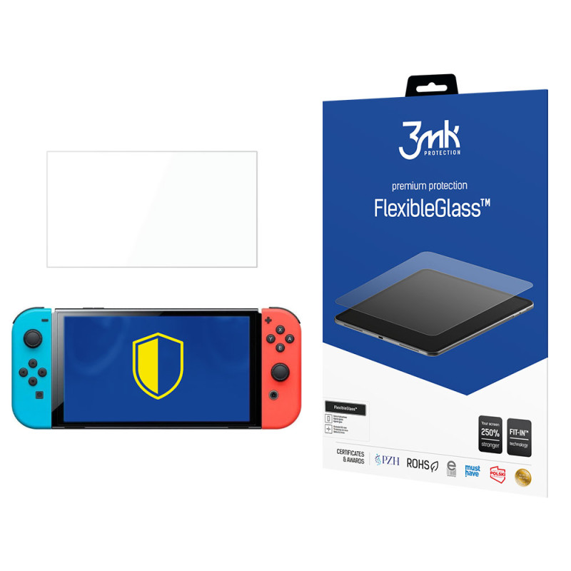 3mk FlexibleGlass™ hibridinis stiklas, skirtas Nintendo Switch OLED