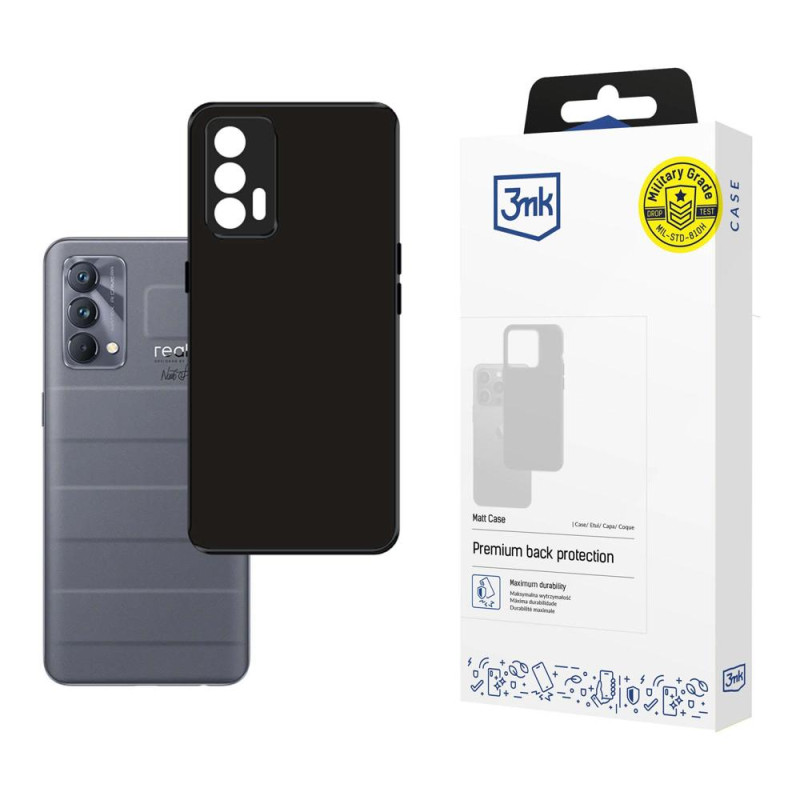 3mk matinis dėklas, skirtas Realme GT Master - juodas