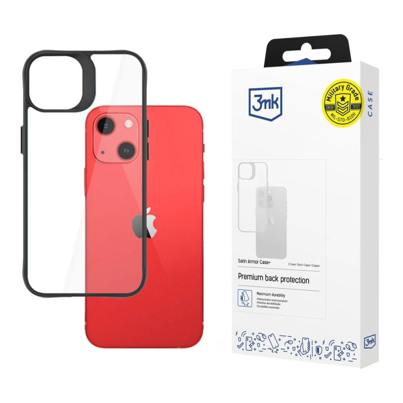 3mk Satin Armor Case+ dėklas iPhone 13 mini - skaidrus