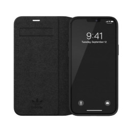 Adidas OR Booklet Case BASIC dėklas skirtas iPhone 12 Pro Max - juodai baltas