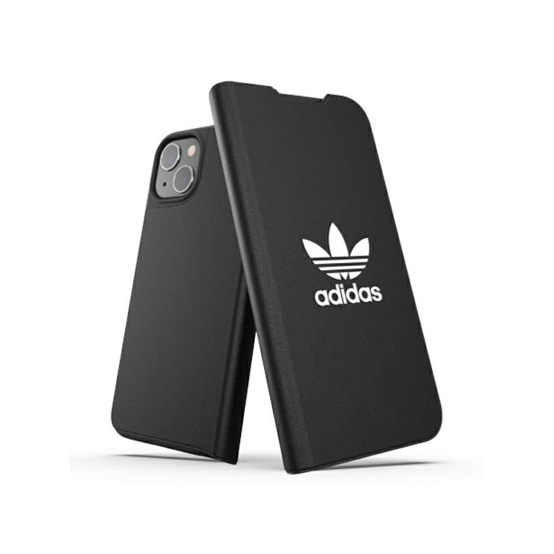 Adidas OR Booklet Case BASIC dėklas skirtas iPhone 13 - juodai baltas