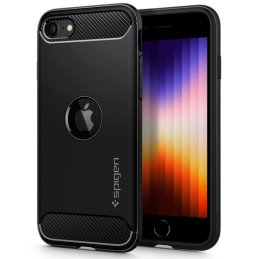 Spigen Rugged Armor dėklas iPhone SE 2020 / 2022 - juodas