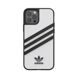 Adidas OR Molded Case PU, skirtas iPhone 12 Pro - juoda ir balta