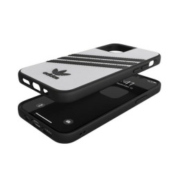 Adidas OR Molded Case PU, skirtas iPhone 12 Pro - juoda ir balta