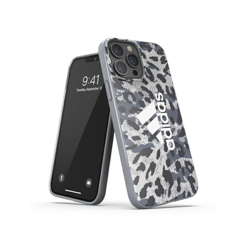Adidas OR SnapCase Leopard dėklas skirtas iPhone 13 Pro / iPhone 13 - pilkas