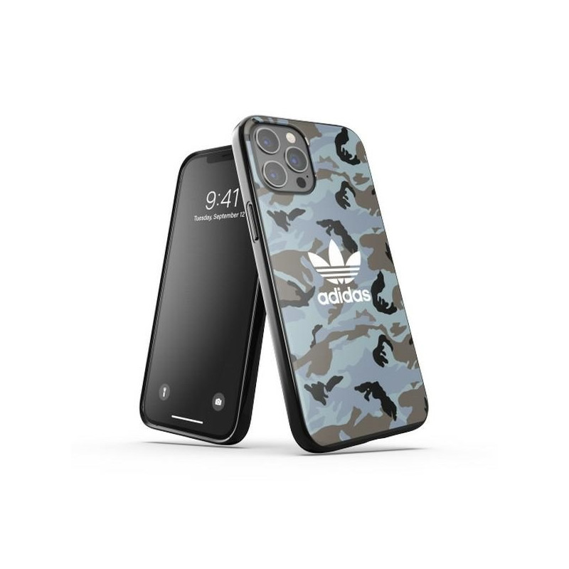 Adidas OR SnapCase Camo dėklas skirtas iPhone 12 Pro Max - mėlynos ir juodos spalvos