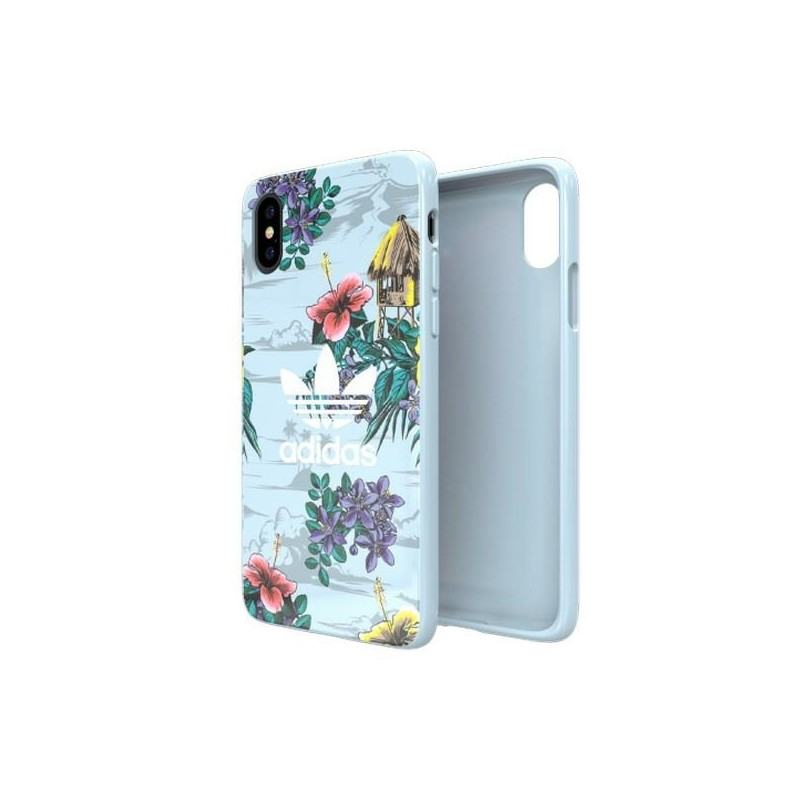 Adidas OR SnapCase Floral dėklas iPhone X / Xs - pilkas