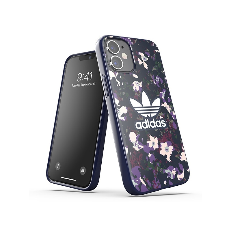 Adidas OR SnapCase Grafinis dėklas iPhone 12 mini - alyvinė