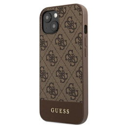 Guess 4G Stripe Collection dėklas iPhone 13 mini - rudas