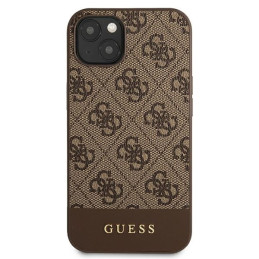 Guess 4G Stripe Collection dėklas iPhone 13 mini - rudas