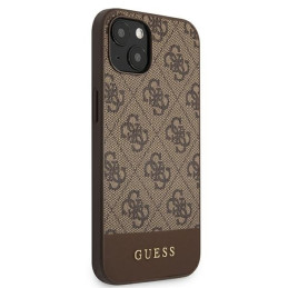 Guess 4G Stripe Collection dėklas iPhone 13 mini - rudas