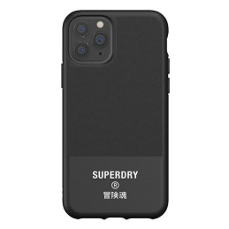 SuperDry Molded Canvas dėklas, skirtas iPhone 11 Pro - juodas