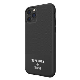SuperDry Molded Canvas dėklas, skirtas iPhone 11 Pro - juodas