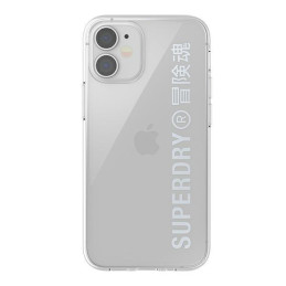 SuperDry Snap dėklas iPhone 12 mini - sidabrinis