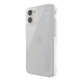 SuperDry Snap dėklas iPhone 12 mini - sidabrinis
