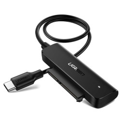 Ugreen HDD SSD 2,5 colio SATA III 3.0 – USB Type C 3.2 Gen 1 (SuperSpeed USB 5 Gbps) adapteris juodas (70610 CM321)
