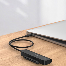 Ugreen HDD SSD 2,5 colio SATA III 3.0 – USB Type C 3.2 Gen 1 (SuperSpeed USB 5 Gbps) adapteris juodas (70610 CM321)