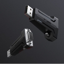 Ugreen adapterio keitiklis DB9 RS-232 - USB juodas (80111 CM326)