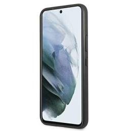 Guess 4G Big Metal Logo dėklas, skirtas Samsung Galaxy S22 - pilkas