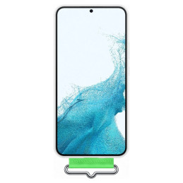 Samsung Silicone Cover guminis silikoninis dėklo dangtelis, skirtas Samsung Galaxy S22+ (S22 Plus) baltas (EF-GS906TWEGW...