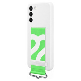 Samsung Silicone Cover guminis silikoninis dėklo dangtelis, skirtas Samsung Galaxy S22+ (S22 Plus) baltas (EF-GS906TWEGW...
