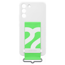 Samsung Silicone Cover guminis silikoninis dėklo dangtelis, skirtas Samsung Galaxy S22+ (S22 Plus) baltas (EF-GS906TWEGW...