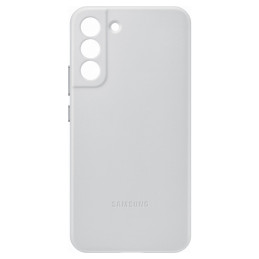 Samsung Leather Cover natūralios odos dėklas, skirtas Samsung Galaxy S22+ (S22 Plus) šviesiai pilkas (EF-VS906LJEGWW)