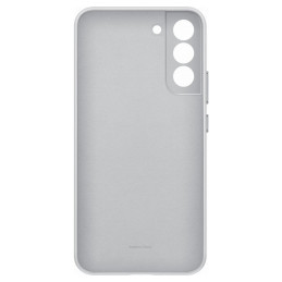 Samsung Leather Cover natūralios odos dėklas, skirtas Samsung Galaxy S22+ (S22 Plus) šviesiai pilkas (EF-VS906LJEGWW)