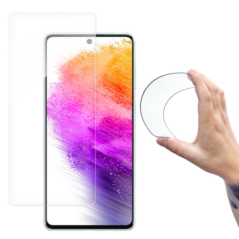 Wozinsky Nano Flexi hibridinis lankstus stiklo plėvelės grūdintas stiklas, skirtas Samsung Galaxy A73