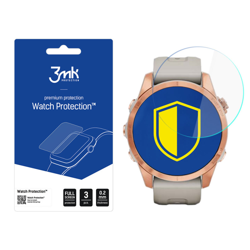 3mk Watch Protection™ hibridinis stiklas v. FlexibleGlass Lite ant Garmin Fenix 7s