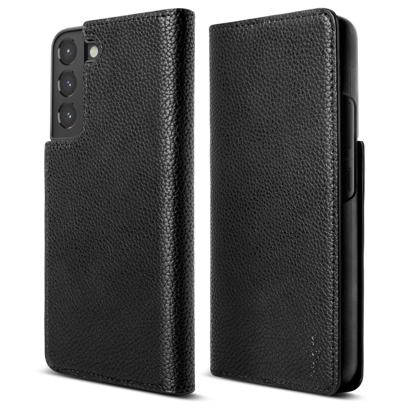 „Ringke Folio Signature“ odinis atverčiamas dėklas, skirtas Samsung Galaxy S22+ (S22 Plus) juodas (FSS118R262)