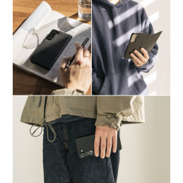„Ringke Folio Signature“ odinis atverčiamas dėklas, skirtas Samsung Galaxy S22+ (S22 Plus) juodas (FSS118R262)