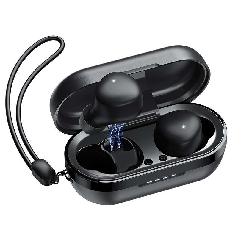Joyroom belaidės TWS ausinės Bluetooth 5.1 300mAh juodos (JR-TL1 Pro)