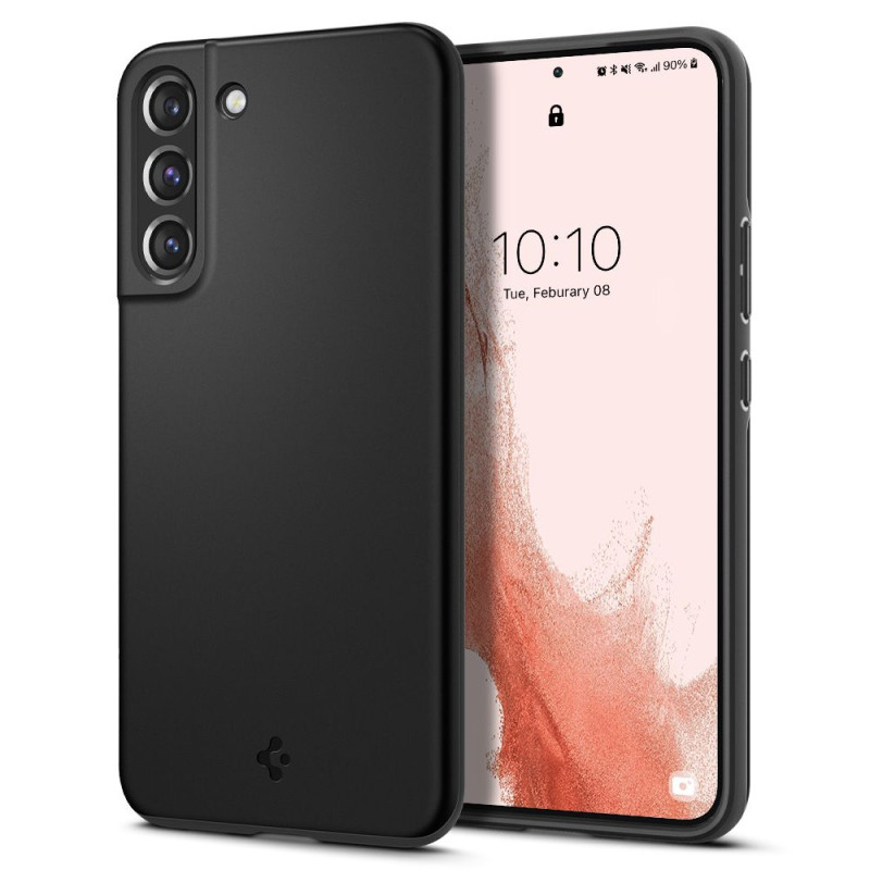 Spigen Thin Fit dėklas, skirtas Samsung Galaxy S22 - juodas
