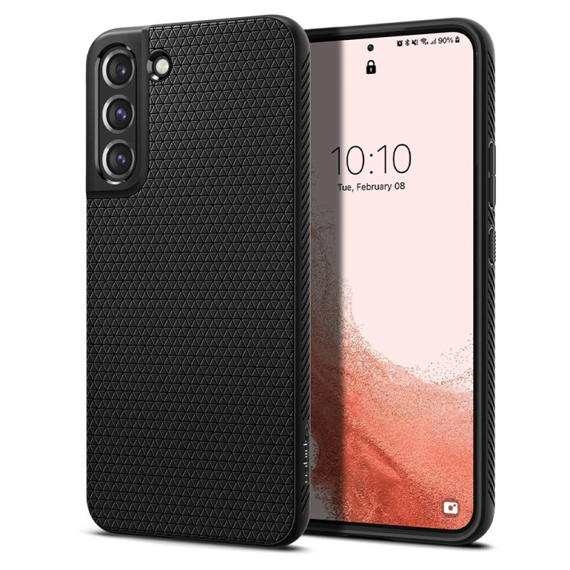 Spigen Liquid Air dėklas, skirtas Samsung Galaxy S22 - matinė juoda