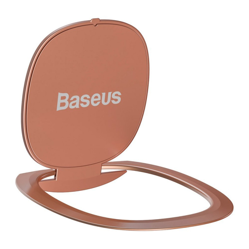 Baseus itin plonas lipnus žiedo laikiklis telefono stovas rožinis (SUYB-0R)