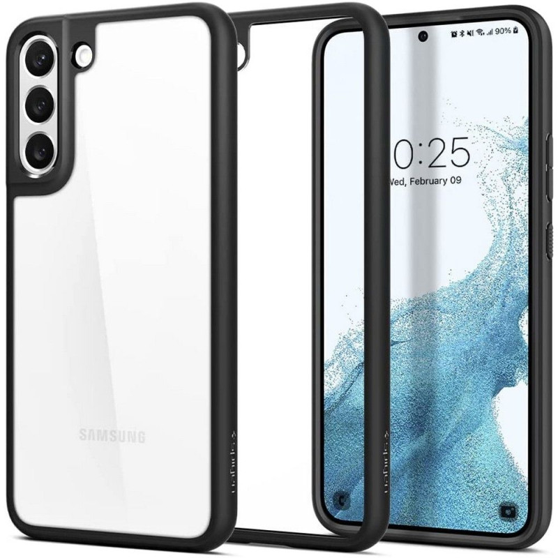 Spigen Ultra Hybrid dėklas, skirtas Samsung Galaxy S22 - matinė juoda
