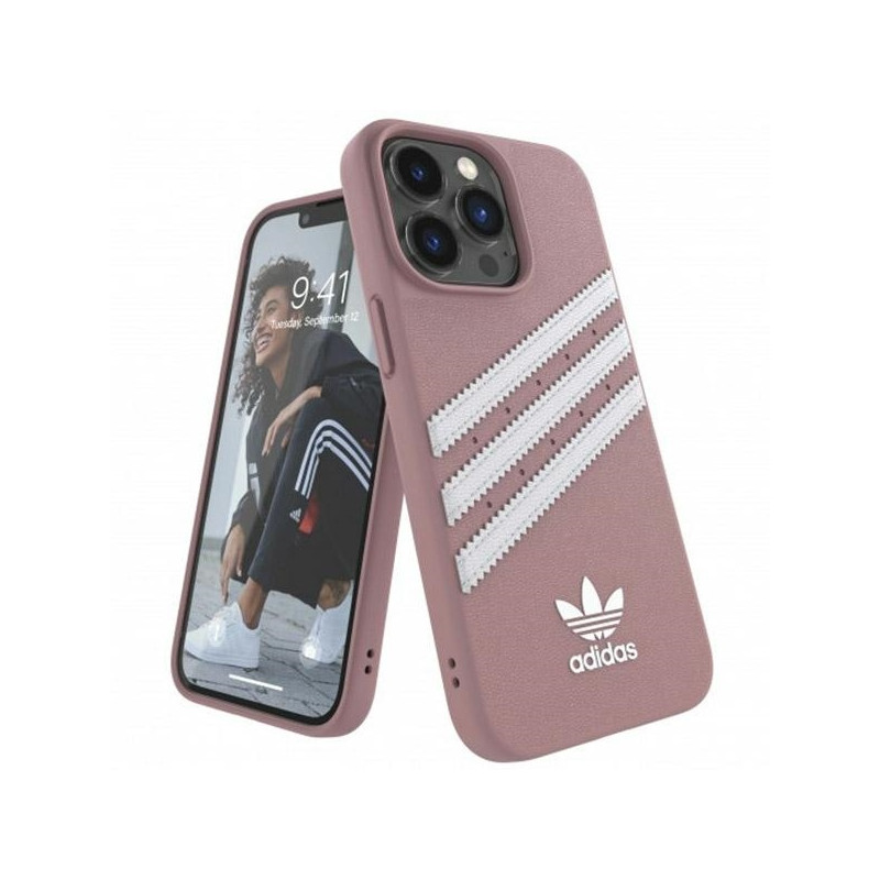 Adidas OR Molded Case PU, skirtas iPhone 13 Pro / iPhone 13 - rožinis
