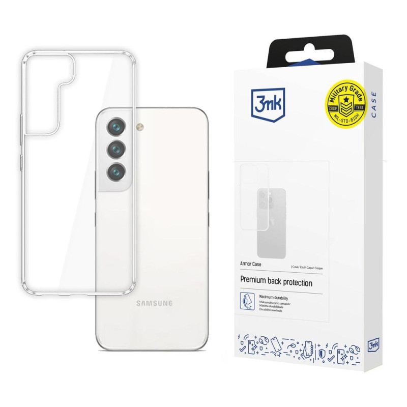 3mk Armor Case Samsung Galaxy S22 5G - skaidrus
