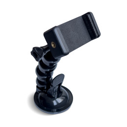 GoPro laikiklis su siurbtuku GoPro, DJI, Insta360, SJCam, Eken sporto kameroms + išmaniojo telefono adapteris (GoPro aut...