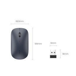 Ugreen patogi belaidė USB pelė pilka (MU001)