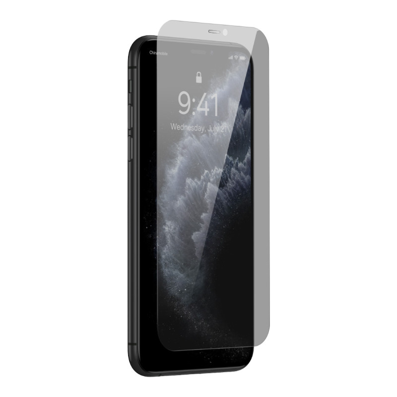 Baseus Privacy Anti Spy grūdintas stiklas, skirtas iPhone 11 Pro Max / iPhone XS Max su padėties nustatymo reguliatorium...