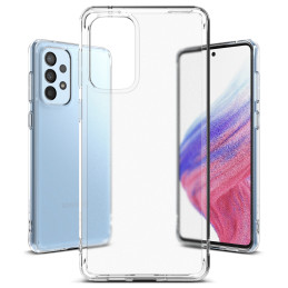 Ringke Fusion Matte dėklo dangtelis su gelio rėmeliu, skirtas Samsung Galaxy A73 permatomas