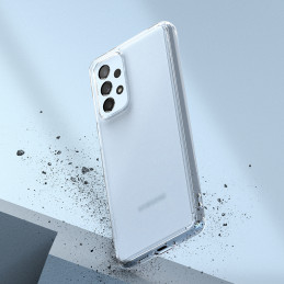 Ringke Fusion Matte dėklo dangtelis su gelio rėmeliu, skirtas Samsung Galaxy A73 permatomas