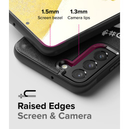 Ringke Onyx dizaino patvarus dėklo dangtelis, skirtas Samsung Galaxy S22+ (S22 Plus) juodas (X) ()