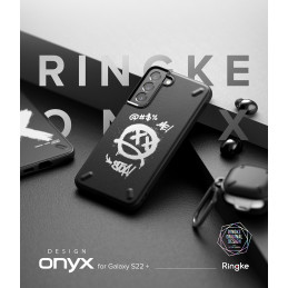 Ringke Onyx dizaino patvarus dėklo dangtelis, skirtas Samsung Galaxy S22+ (S22 Plus) juodas (X) ()